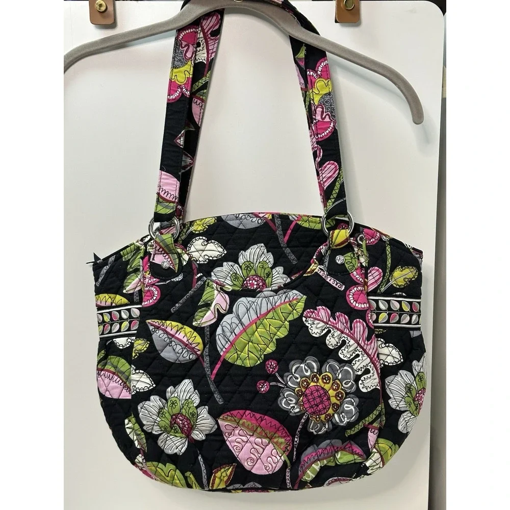 Vera Bradley, Moon Blooms (Retired Pattern From 2014) Shoulder‎ Bag, Multicolor